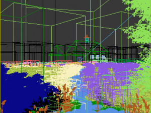 lavender field 3 Model 3D