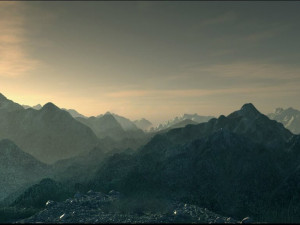 mountain sence 002 Modelo 3D