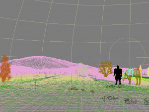 night wheat field 3D Модель