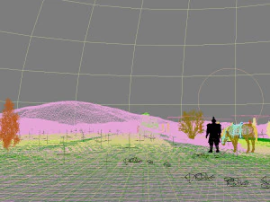 night wheat field 3D Model