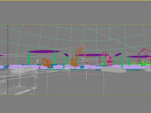 petroleum chemical terminals and ports 3D Model