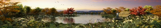 riparian forest scene 04 3Dモデル .c4d .max .obj .3ds .fbx .stl .blend 