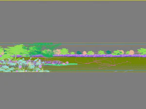 riparian forest scene 04 3D Model