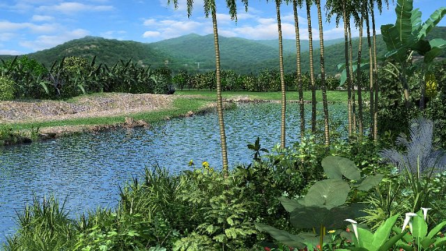 riparian landscape 6 3Dモデル .c4d .max .obj .3ds .fbx .stl .blend 