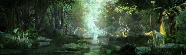 riparian forest scene 08 3D Model .c4d .max .obj .3ds .fbx .stl .blend 
