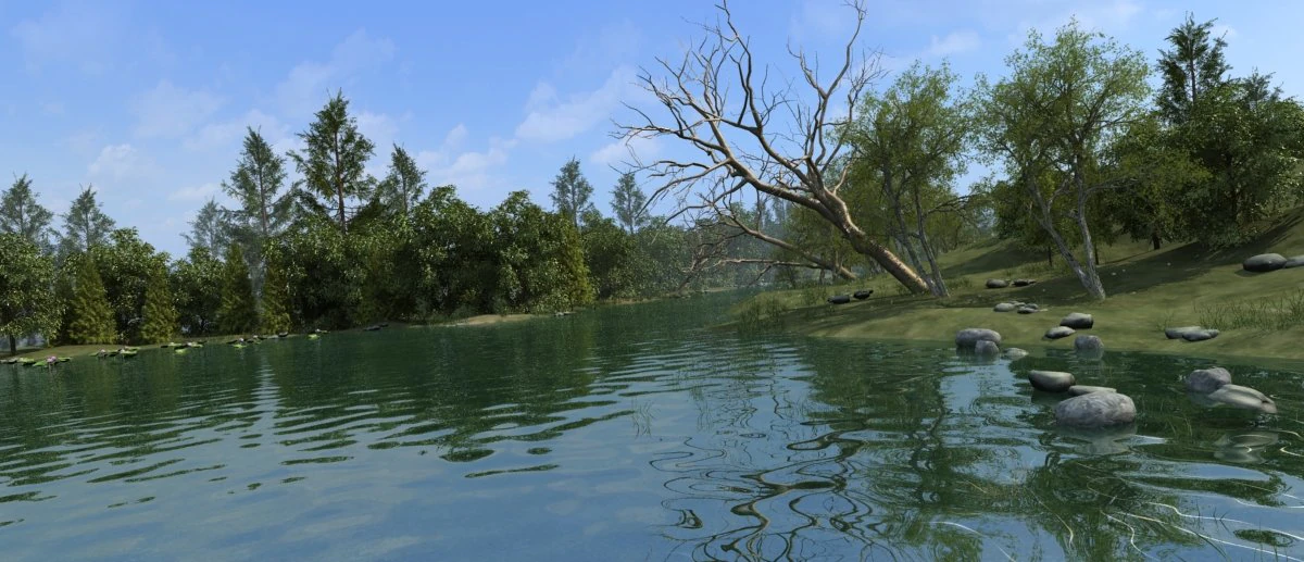 riparian landcape 3D Model .c4d .max .obj .3ds .fbx .stl .blend
