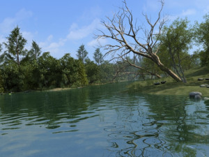 riparian landcape Modello 3D