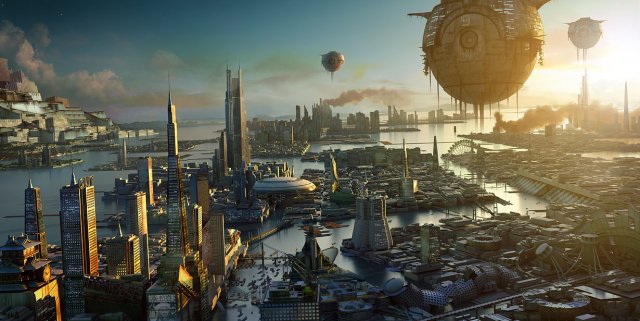 sci fi city Modello 3D .c4d .max .obj .3ds .fbx .stl .blend 