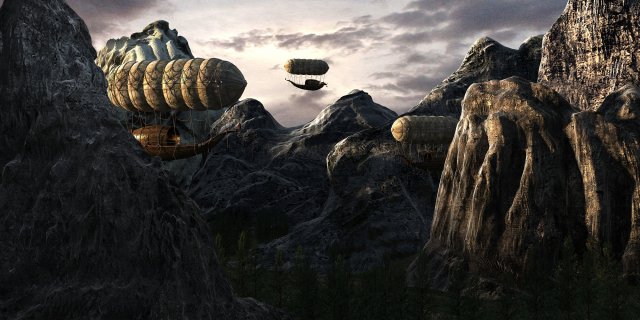 sci-fi city 02 Modello 3D .c4d .max .obj .3ds .fbx .stl .blend 