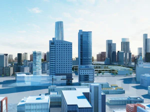 shanghai oriental financial plaza 3D Model