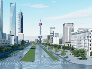 shanghai oriental financial plaza 3D 모델