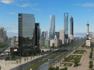 shanghai oriental financial plaza 3D Model