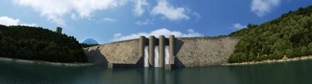 small dam sence Modello 3D .c4d .max .obj .3ds .fbx .stl .blend 