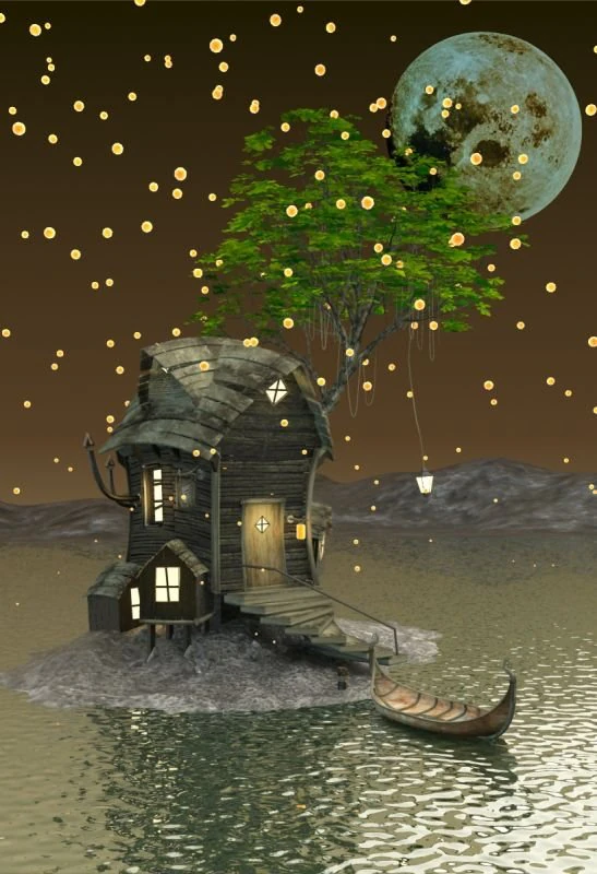 fantasy wooden cottages 3D Model .c4d .max .obj .3ds .fbx .stl .blend 