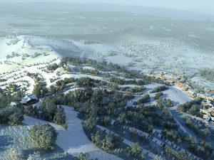 snow mount sence 001 3D 模型