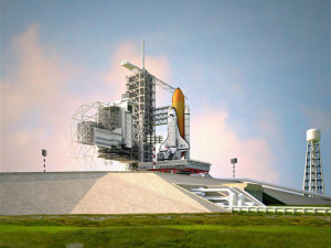 space shuttle and launch site Modelo 3D