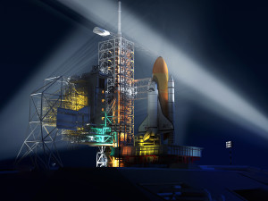 space shuttle and launch site Modelo 3D