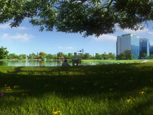 hutan pinggiran kota 001 Model 3D