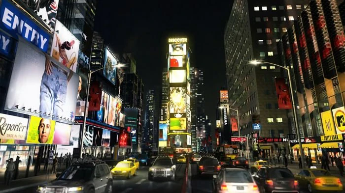 times square 3D Model .c4d .max .obj .3ds .fbx .stl .blend 
