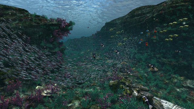 underwater world of coral and aquatic plants animated 004 3D Model .c4d .max .obj .3ds .fbx .stl .blend 