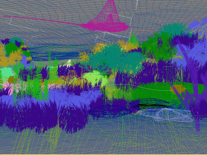 underwater world of coral and aquatic plants animated 007 Modèle 3D