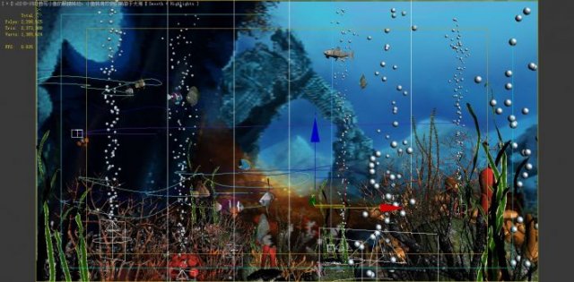 underwater scene 3D Model .c4d .max .obj .3ds .fbx .stl .blend 
