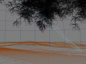 vine growing Modello 3D