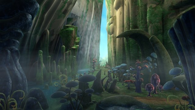 waterfall scene Model 3D .c4d .max .obj .3ds .fbx .stl .blend 