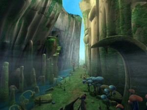 waterfall scene Model 3D