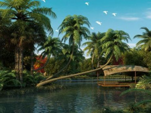 wetland scene 3 3Dモデル