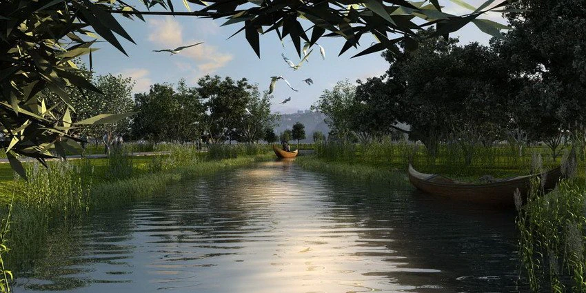 wetland sence 04 3D Model .c4d .max .obj .3ds .fbx .stl .blend