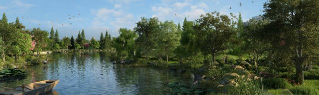 wetland sence 09 3D मॉडल .c4d .max .obj .3ds .fbx .stl .blend 