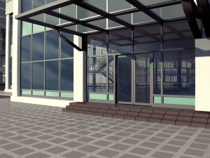 detailed multi purpose high rise building 3Dモデル