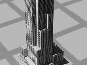 highly detailed city building 3D 模型