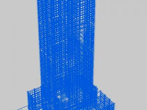 highly detailed city building 3D Model