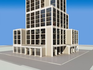 highly detailed city building 3D 模型