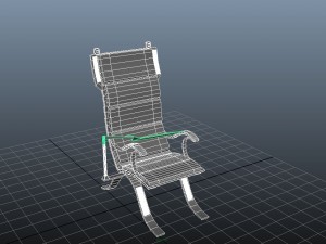 high tech chair Modèle 3D