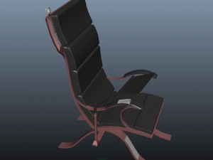 high tech chair Modèle 3D