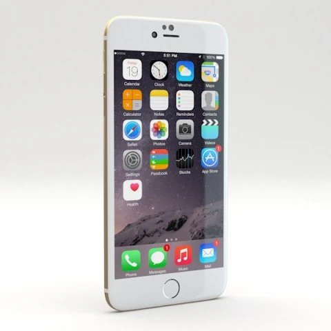 iphone 6 3D Model .c4d .max .obj .3ds .fbx .stl .blend 