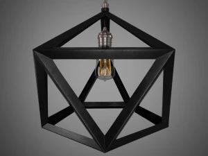 лампа в стилі лофт 3D Модель