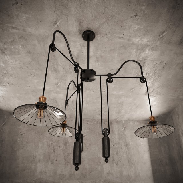 lamp loft 05 3D 模型 .c4d .max .obj .3ds .fbx .stl .blend 