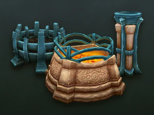 brazier set 3D Model
