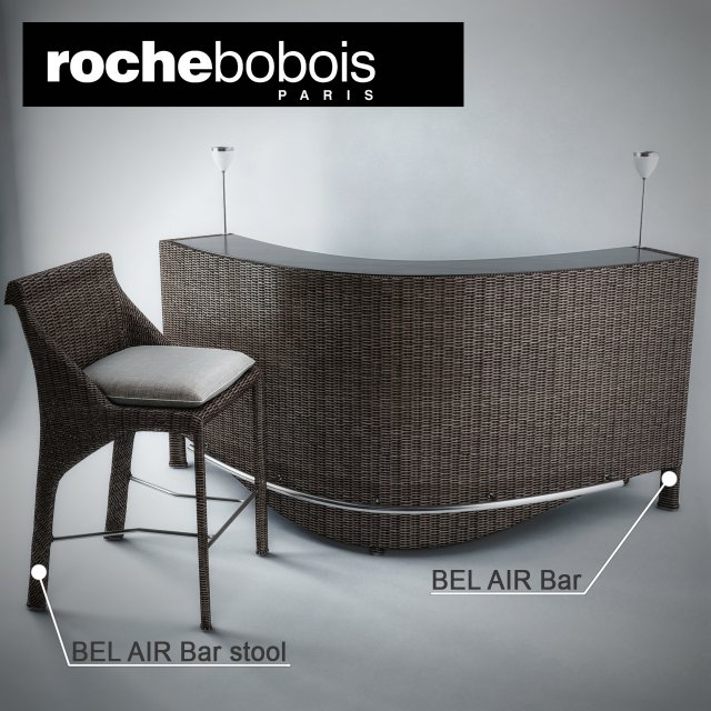 bel air bar 3D मॉडल .c4d .max .obj .3ds .fbx .stl .blend 