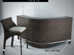bar bel air Modèle 3D