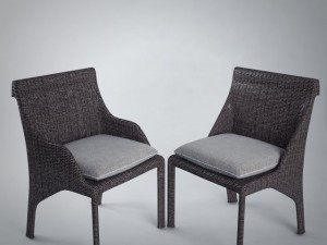bel air chair and table Modelo 3D