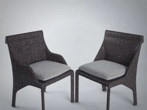 cadeira e mesa bel air Modelo 3D