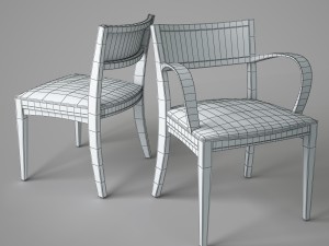 crinion side chair 3D Модель