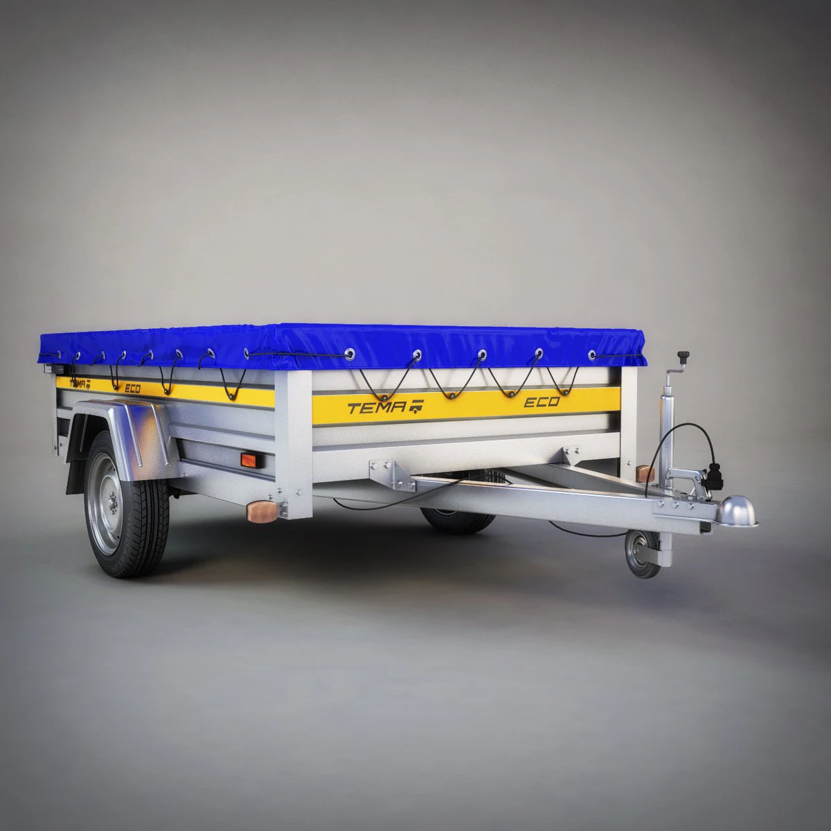 trailer tema 3D Model .c4d .max .obj .3ds .fbx .stl .blend