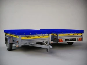 trailer tema 3D Model