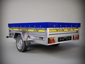 trailer tema Model 3D